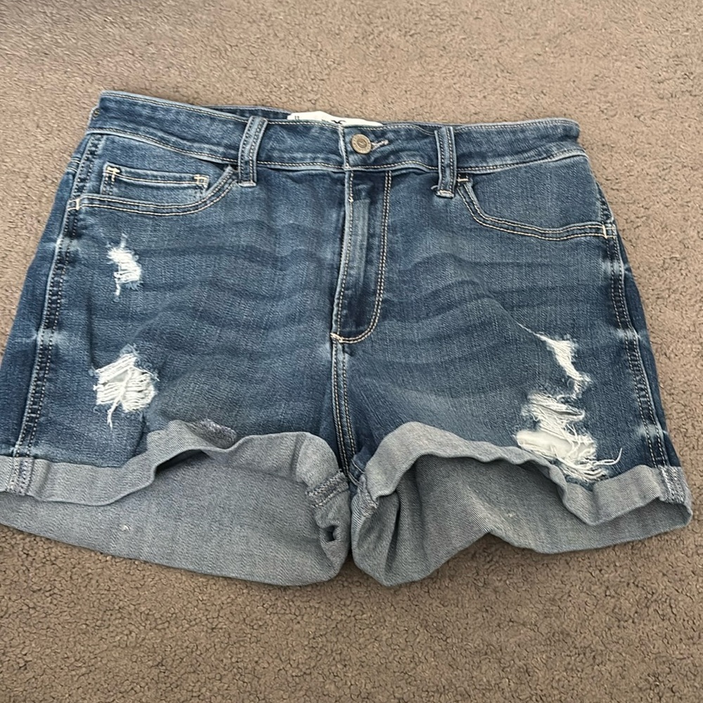 Hollister ripped blue jeans